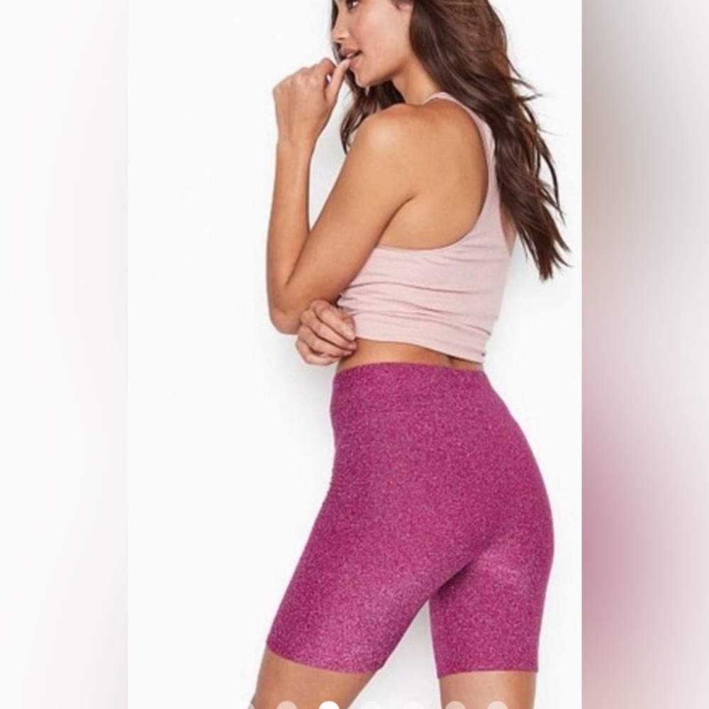 Victoria's Secret Biker Short
M Pink NWOT Sparkle Glitter Glam Sporty Girly